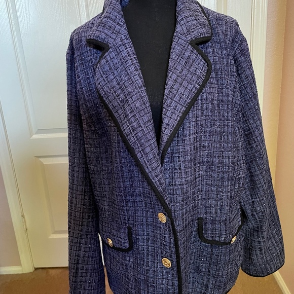 BloomChic Jackets & Blazers - Bloomchic NWT purple jacket with collar